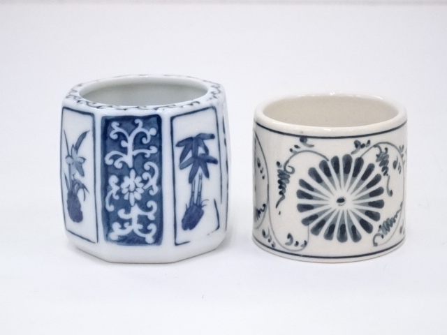 染付蓋置2点セット